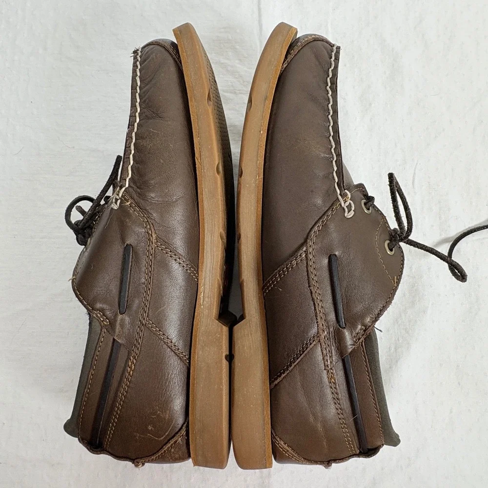 Timberland Earthkeepers Mens Brown Leather Boat Shoes Loafers Size 11  Classic